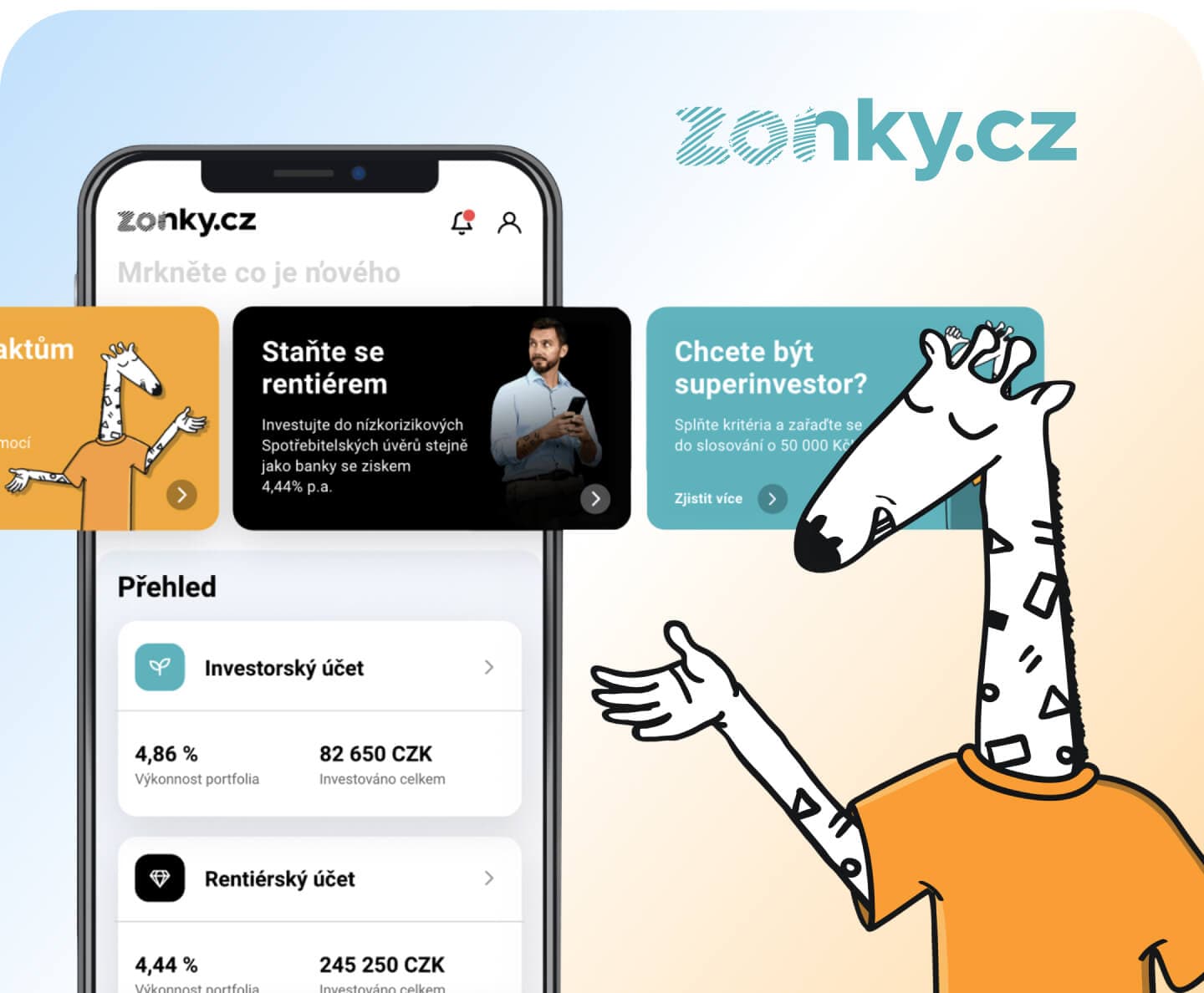 Redesign of the well-known P2P platform Zonky